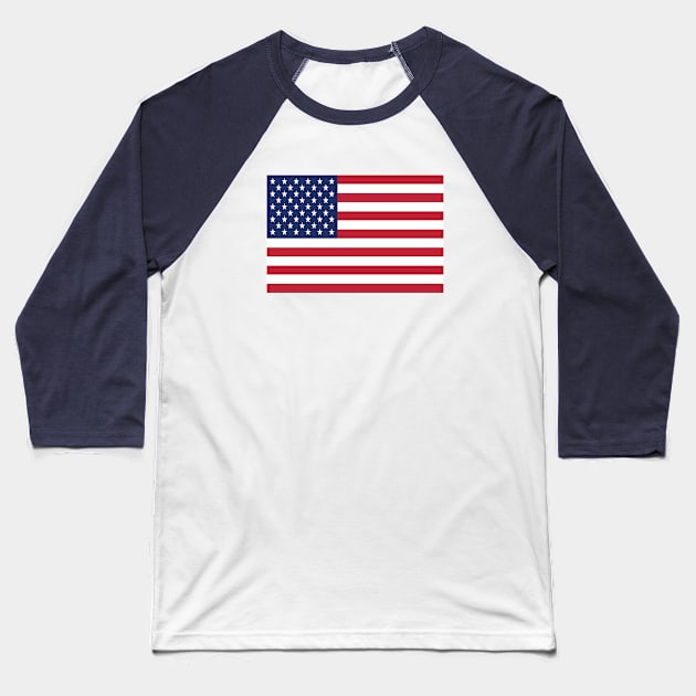 United States of America Flag, USA Flag Baseball T-Shirt by IslandConcepts